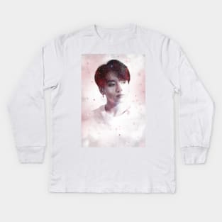 BTS Kookie (red galaxy exposure) | BTS Army kpop gift Kids Long Sleeve T-Shirt